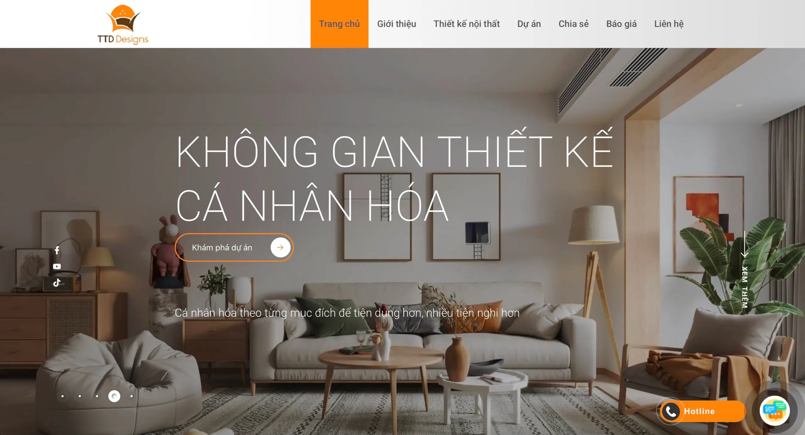 thiết kế website ttddesigns.vn