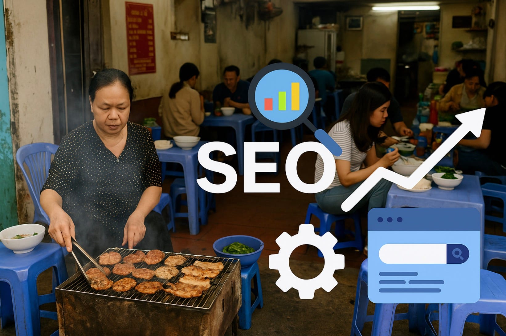 quán bún chả có cần làm SEO
