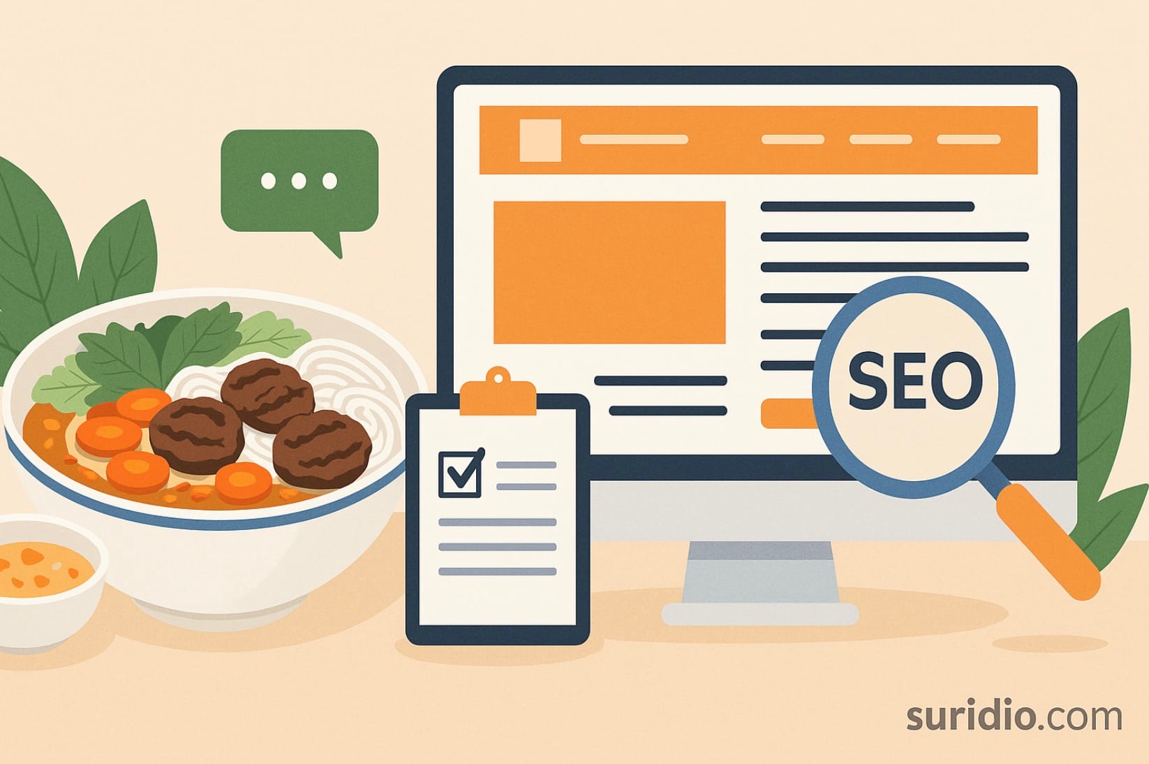 dịch vụ viết nội dung cho website bún chả